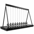 Newton Pendel Kugelstoßpendel Schwarz Silber 30cm