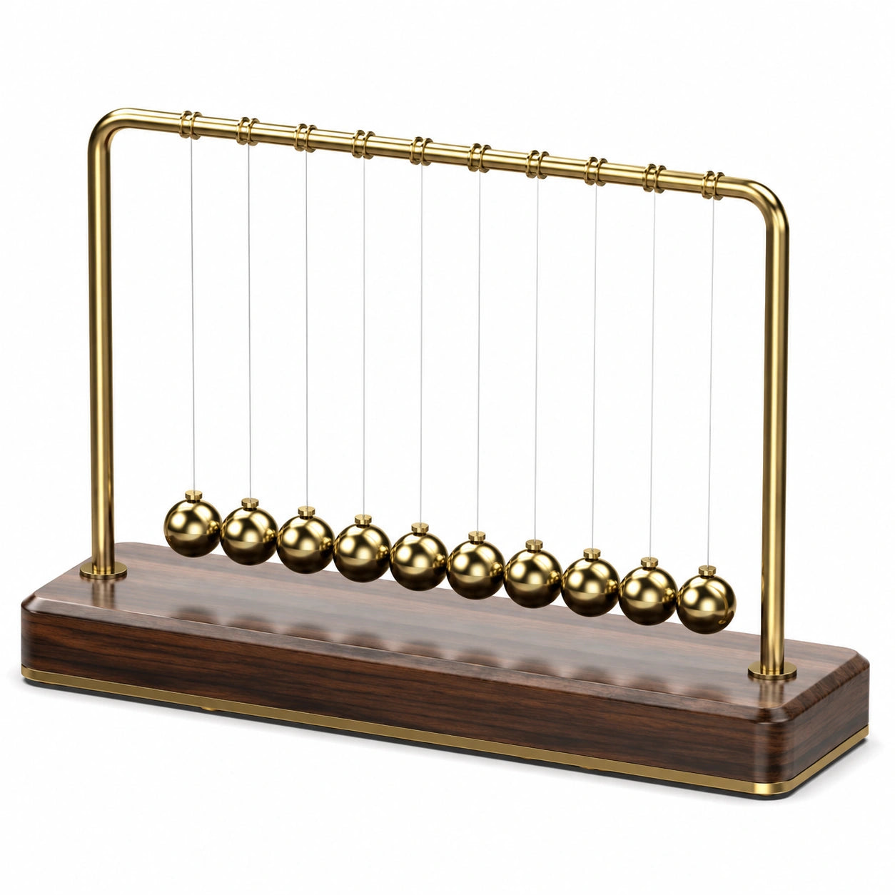 Newtons Wiege Goldene Pendelkugeln Tischspielzeug