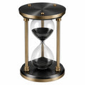 Moderne Sanduhr Schwarz und Gold 60 Minuten
