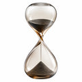 Sanduhr Glas Klar Schwarz Sand 30 Minuten