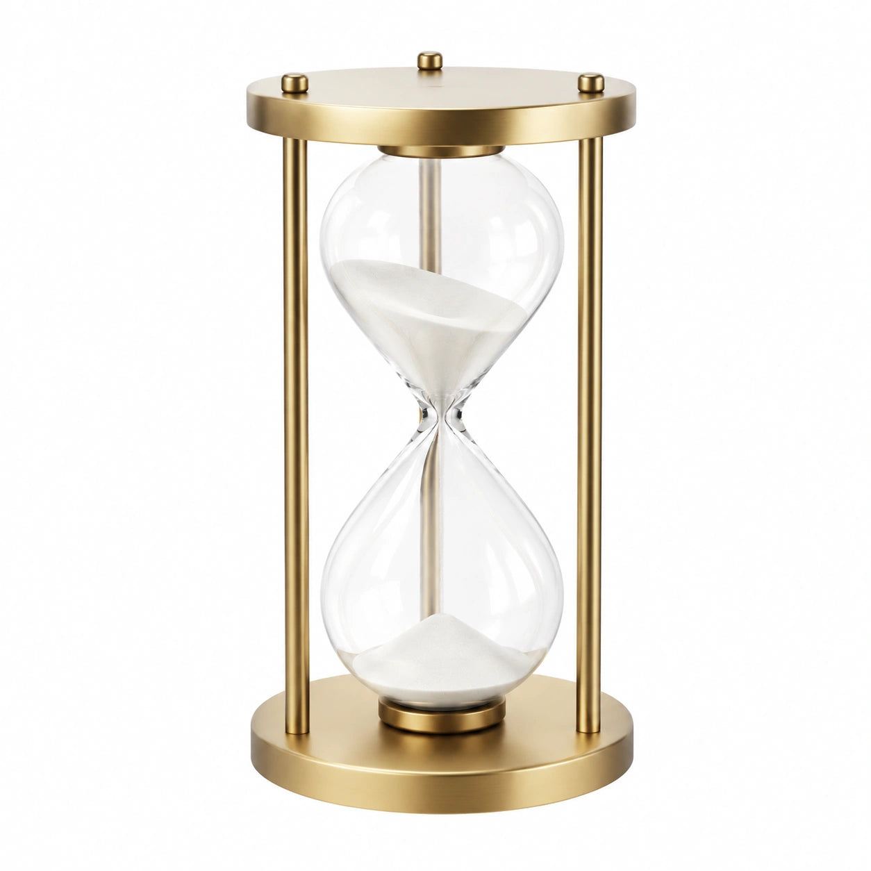 Elegante Sanduhr 15 Minuten mit Goldgestell