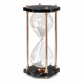 Dekorative Sanduhr Schwarz und Gold für 60 Minuten