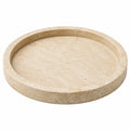 Beiges Dekotablett Rund 30cm