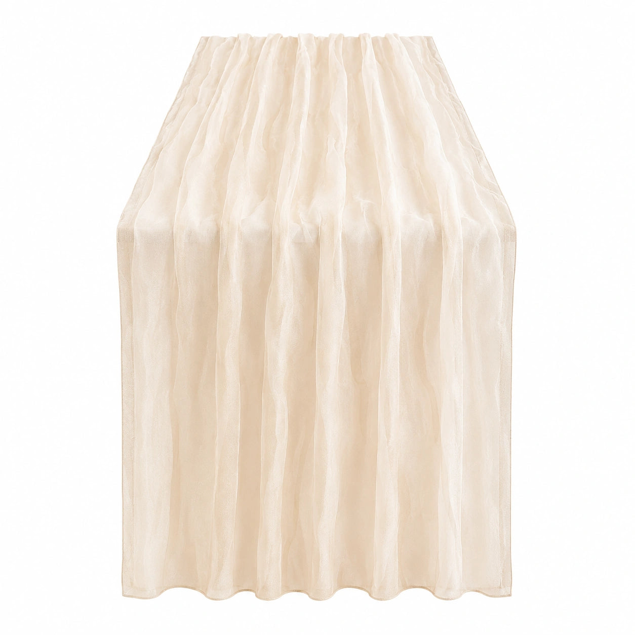 Organza Tischläufer Creme 180x30 cm